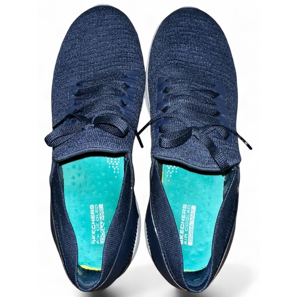 Skechers YOU Navy Knit Sneakers Women's 11 Lightweight Comfort Walking